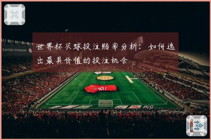世界杯买球投注赔率分析：如何选出最具价值的投注机会